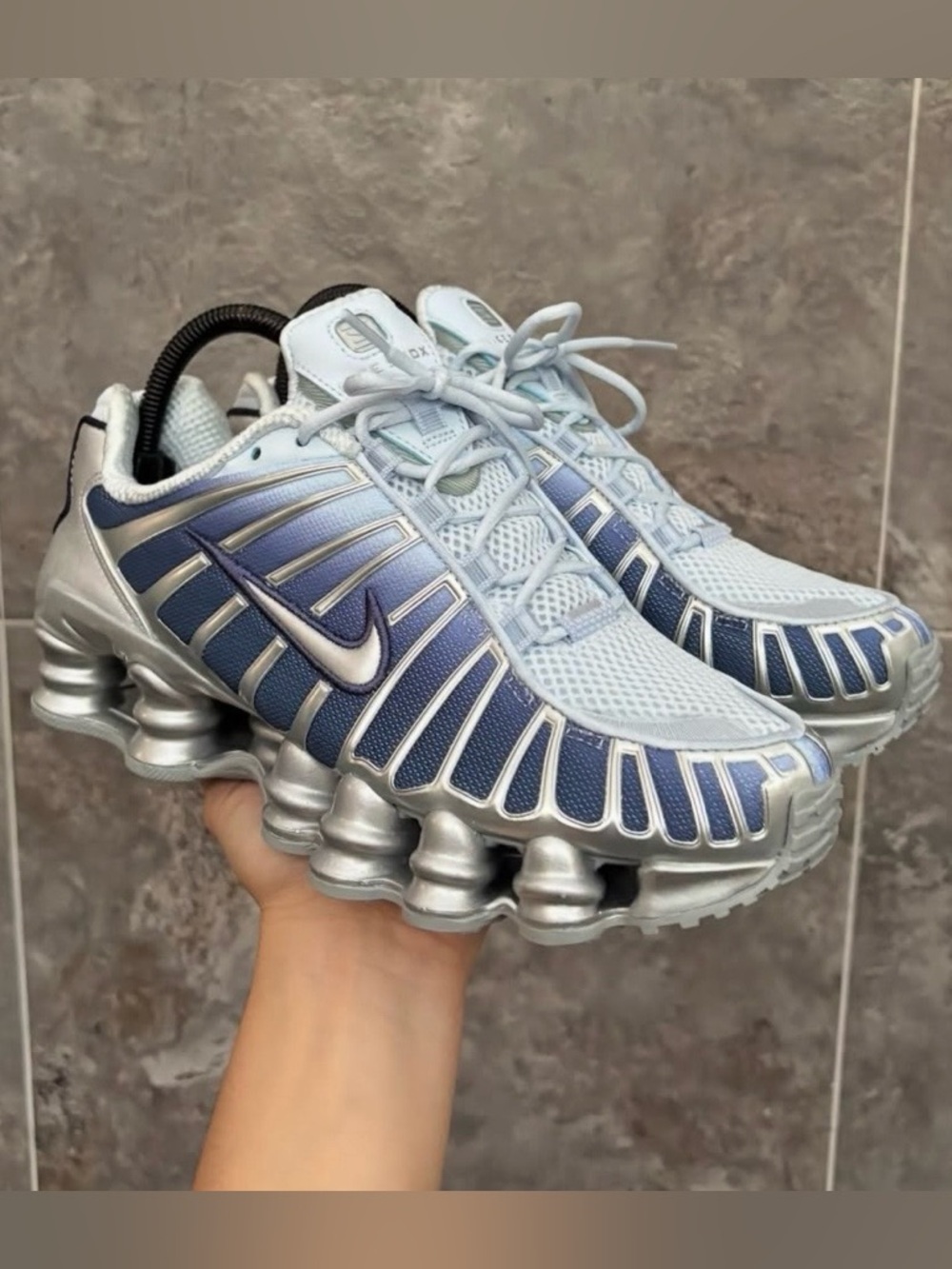 Nike Shox 💅🔥 TL Fade ICED BLUE Athletic Sneaker Shoes IH1336-403 Wmns 8.5 9 - Picture 7 of 15